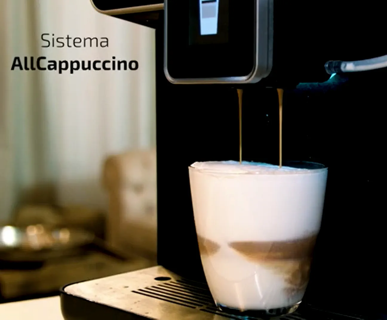 Cecotec Cafetera Superautomática con Molinillo Power Matic-ccino 8000 Touch  Serie Nera S. 1400 W, Pantalla Táctil, Sistema All Capuccino y Café