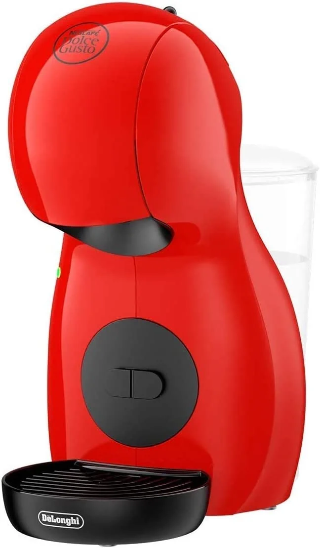 Nescafé Dolce Gusto De'longhi Piccolo XS EDG210.R Cafetera de cápsulas, 15 bares de presión, diseño compacto, 1400 W, Steel, Rojo