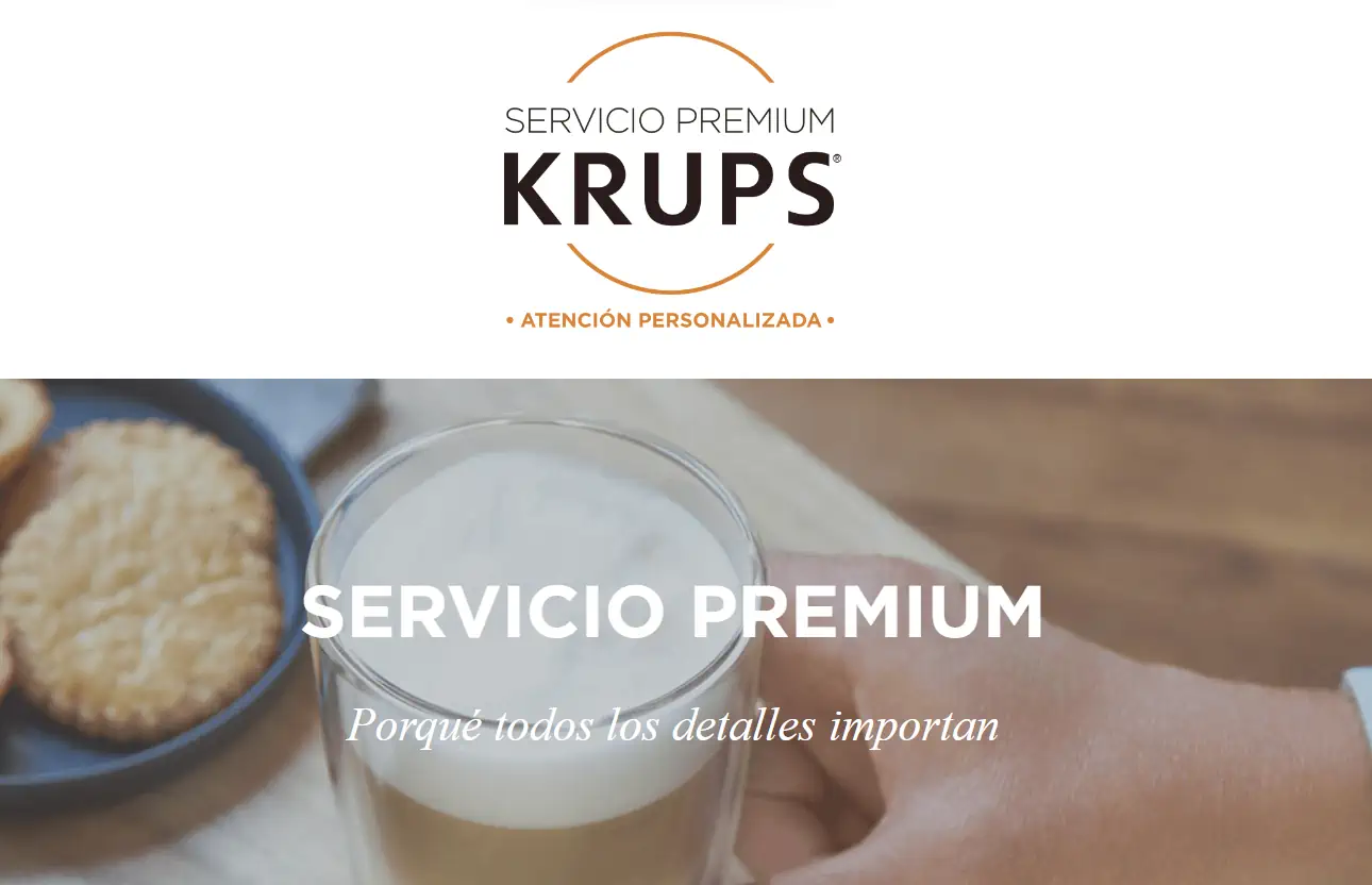 Servicio Premium de Krups gratis durante los 2 primeros años