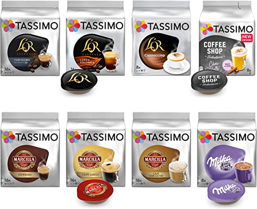 Surtido de capsulas Tassimo - Marcilla, LOR, Coffe Shop, Milka