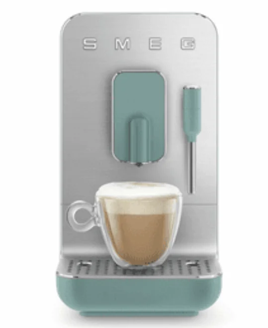 Cafetera superautomática Smeg BCC02EGMEU con vaporizador Verde Esmeralda