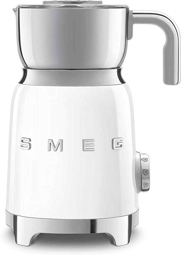 Smeg MFF01WHEU-Espumador, Color Blanco Espumador de Leche